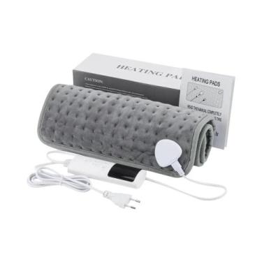Imagem de Manta Elétrica Aquecida Lavável 30x60cm Para Costas, Pescoço E Ombros,