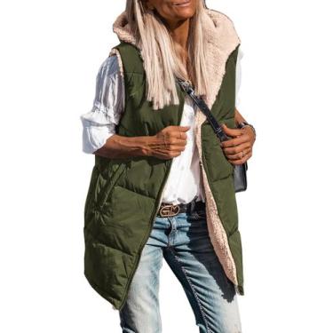 Imagem de Colete PRETTYGARDEN 2025 Reversível Sem Mangas em Fleece M