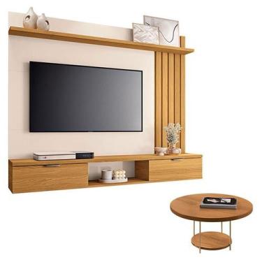 Imagem de Painel Suspenso Lets Cinamomo Off White com Mesa de Centro Sky Cinamom