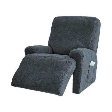 Imagem de Capa Elástica Jacquard Para Sofá Reclinável De 1 Lugar Para Poltrona D