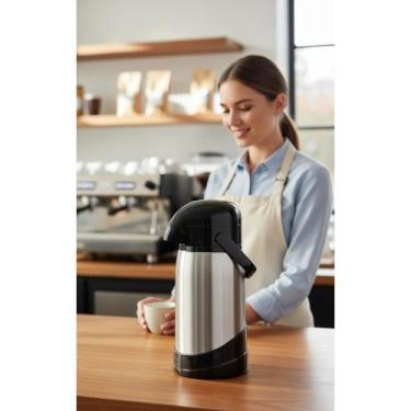 Imagem de Garrafa Térmica Inox 1,2L Inquebrável  Leve P/ Sempre - Congratulation