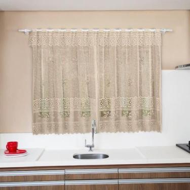 Imagem de Cortina de Renda para Cozinha Valencia - Interlar, DESERT