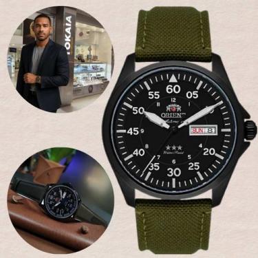 Imagem de Relógio Orient Masculino Automático Militar Preto YN6PN009 P2EX