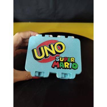 Imagem de Caixa Com Travas Case Para Jogo Uno Super Mario Bros Cartas - jm3d
