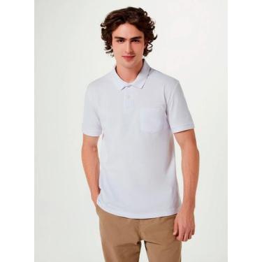 Imagem de Camisa Polo Hering 3M2A Masculina Com Bolso Piquet T. P/XXG, P, N0a, B