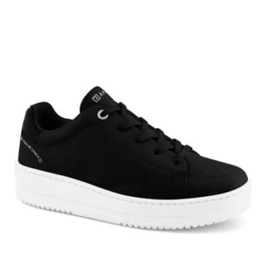 Imagem de Tenis Feminino Ramarim Flatform Casual Confortavel 2391121, Preto, Gra