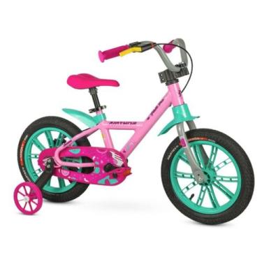 Imagem de Bicicleta Infantil Menina Menino Nathor 4 A 6 Anos Aro 14 First Pro, R