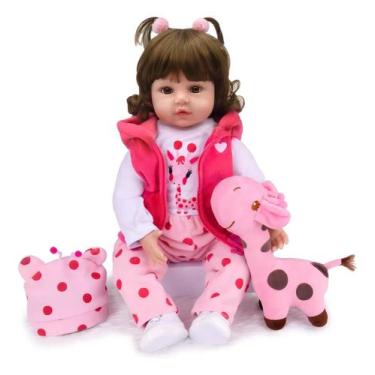 Imagem de Brastoy Bebê Reborn Bonecas Realista de silicone menina 48 cm