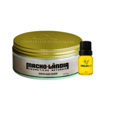 Imagem de Pomada Cabelo E Barba Macho-Landia Nude 130g E Argan Oil - Macho Lândi