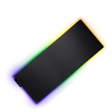 Imagem de MOUSE PAD GAMER EXTRA GRANDE COM LED RGB - ARCTICUS - 78cmX30cm, Preto