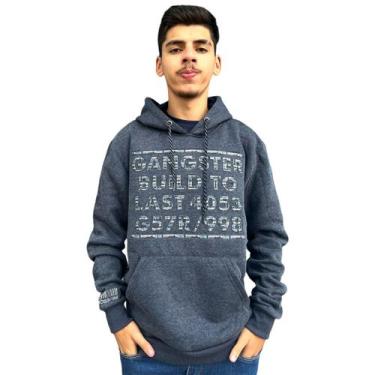 Imagem de Blusa De Frio Moletom Masculina Casaco Canguru Nova Coleção - Gangster