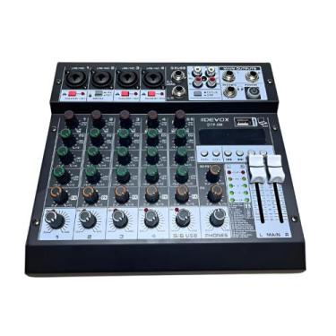 Imagem de Mesa De Som Devox Dtp-6m 6 Canais Mixer C/ Fonte 110-240v 110-240v Fon