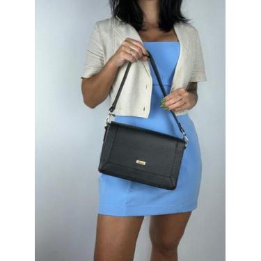 Imagem de Bolsa Em Couro Legitimo B.1084 Castanho - RECUO FASHION BAG, Preto