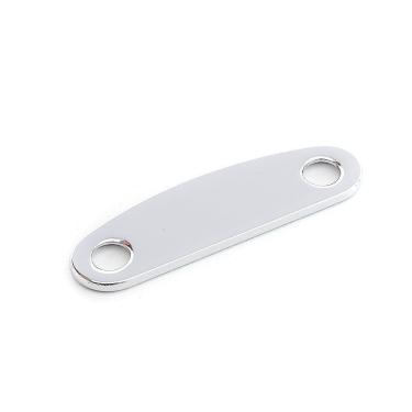 Imagem de Chapa para Trocolo Neckplate NP2020-CR Cromada Meia Placa Moldável para Guitarra e Baixo Spirit