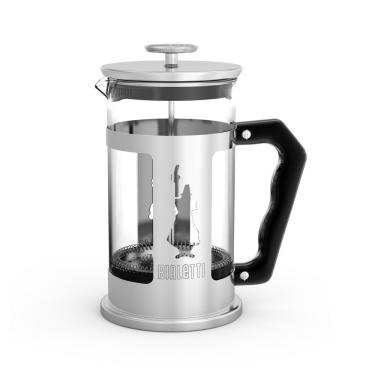 Imagem de Cafeteira Francesa French Press Preziosa 350ML Aço Inox e Vidro Borossilicato Cabo Nylon Bialetti