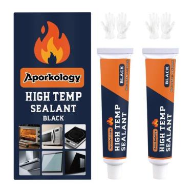 Imagem de Selante de silicone de alta temperatura Aporkology 20 ml x2 à prova d'