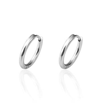 Imagem de Brinco Masculino de Argola Aço Inox Antialérgico Pequeno - Couti