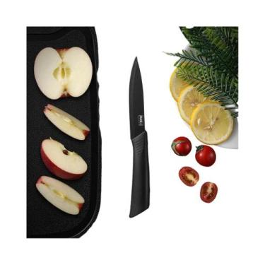 Imagem de Conjunto De Facas De Chef E Facas Para Frutas Com Bloco Para Cortar Ca