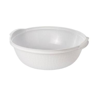 Imagem de Bacia De Bebê 17l Infantil Multiuso Trama Plasútil, Branco