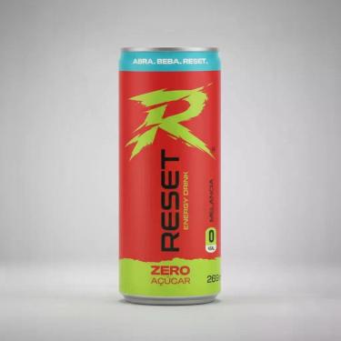 Imagem de Energy Drink Zero açúcar Melancia Reset 269Ml - 6 Unidades