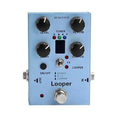 Imagem de Pedal De Guitarra Multiefeitos Com Looper, Chorus, Reverb, Afinador, C
