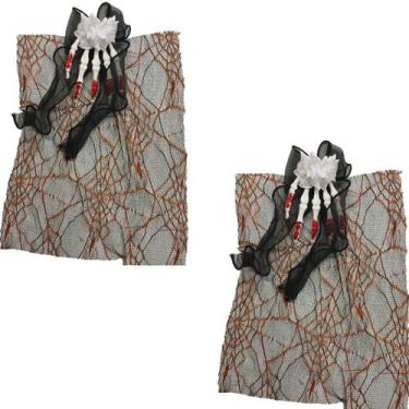 Imagem de Kit 2 Presilhas Halloween Acessório de Cabelo Decorativo Festa Hallowe