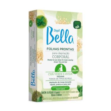 Imagem de Folhas Prontas Depilacao Corporal Cha Verde Depil Bella 16un