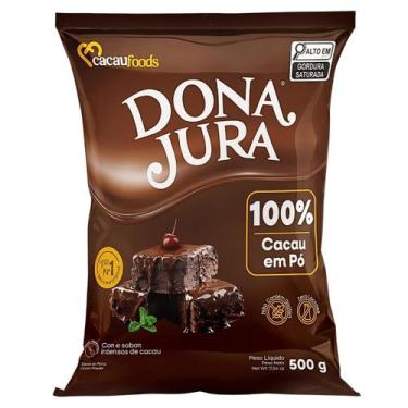 Imagem de Cacau em Pó Alcalino 100% Cacau Dona Jura 500g - Cacau Foods