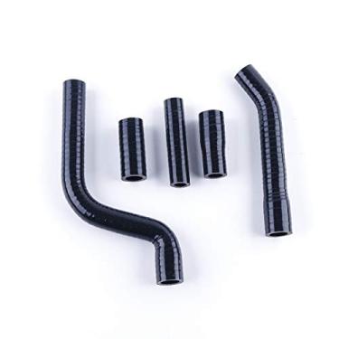 Imagem de LUXERAD Tubo de refrigeração de 3 camadas de 4,5 mm de desempenho de silicone para Yamaha YZF250 2010 (preto)