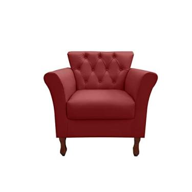 Imagem de Poltrona Decorativa Moderna Para Sala Quarto e Escritório Viena cor:Suede Marsala