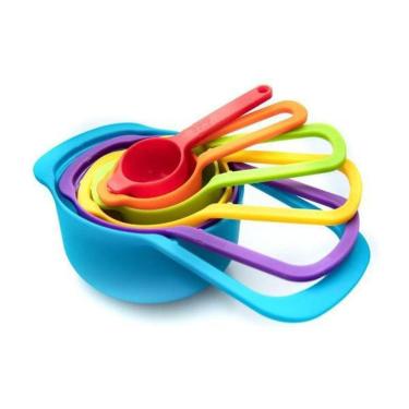 Imagem de Conjunto De Medidores Colher E Xicara Dosadora Colorida