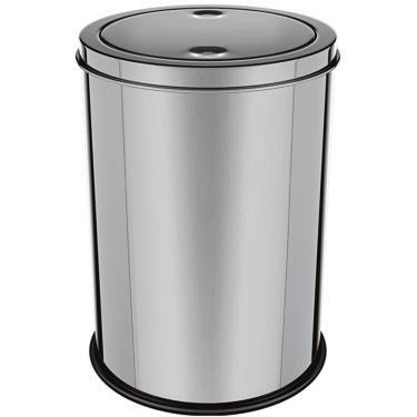 Imagem de Lixeira Inox 12 Litros Basculante Banheiro Cozinha