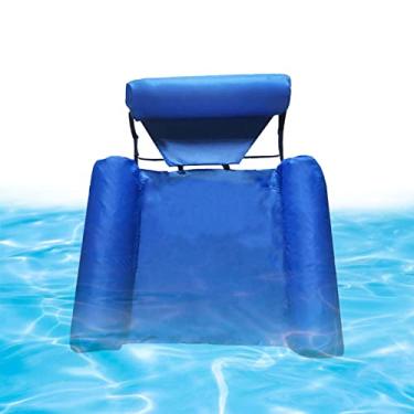 Imagem de Sofá Flutuante Água, Lounge inflável reclinável flutuante, pisc á portátil espreguiçadeira para adultos brinquedos piscina multiuso Dada-br