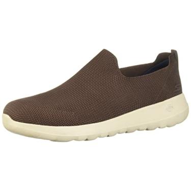 Imagem de Skechers Men's Go Walk Max-athletic Air Mesh Slip on Walking Shoe Sneaker, Brown, 9 EE - Wide