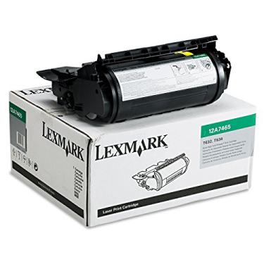 Imagem de Cartucho de toner Lexmark 12A7465 de alto rendimento, preto - em embalagem de varejo