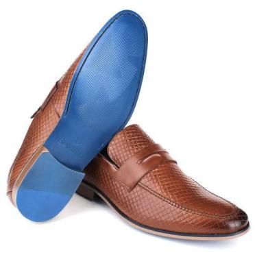 Imagem de Sapato Sola De Couro Masculino Loafer Em Couro Havana - Savelli Calçad
