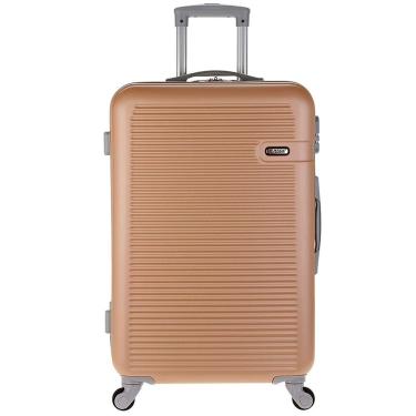 Imagem de Mala de Viagem Grande Aria 2044 com Rodas Giro 360° em ABS - Bronze