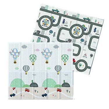 Imagem de Girotondo Baby Tapete Portátil Dupla Face Transporte Colorido Com Balões/Estrada/Carros.