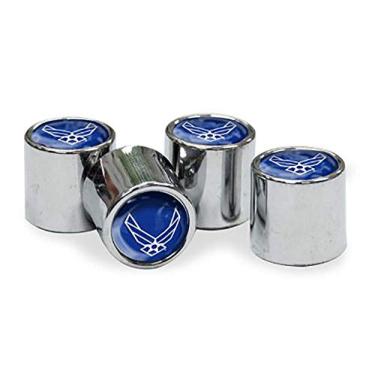 Imagem de WinCraft Tampas de haste de válvula da força aérea dos Estados Unidos, tampas de haste da válvula da força aérea dos Estados Unidos, multicolorido, NA