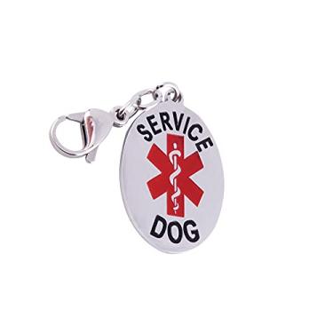 Imagem de Placa de identificação oficial Doggie Stylz Service Dog Gato. Pendure a partir de uma coleira, colete, arnês ou coleira. Ótima forma de identificação para cães de serviço de raças pequenas a grandes protegidos pela lei federal.