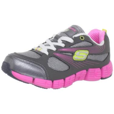 Imagem de Skechers Kids 80895L Stride Lace Up Sneaker,Charcoal/Neon Pink,12.5 M US Little Kid