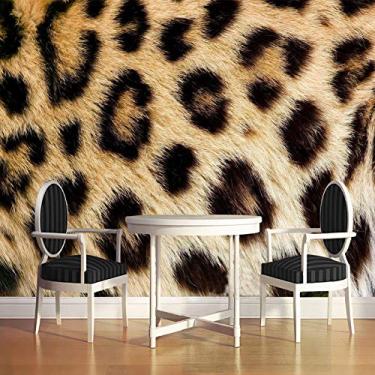 Imagem de Personalização personalizada impressão de leopardo foto 3D mural papel de parede restaurante clubes ktv bar decoração moderna da moda papel de parede 250 cm (L)×175 cm (A)