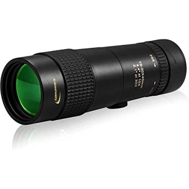 Imagem de Telescópio monocular com zoom 4K 10-30x40 para adultos, telescópio compacto de foco duplo prisma Bak4 para observação de pássaros selvagens, caminhadas, acampamento