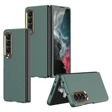 Imagem de Capa de telefone de luxo para Samsung Galaxy Z Fold 4 5G Fold4 Capa de pele ultrafina e confortável para Galaxy Z Fold 4 zfold4,05,Verde,Para Galaxy Z Fold 4
