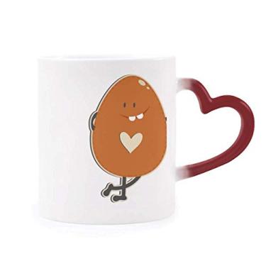 Imagem de Caneca de Grés Mudança de Cor Vermelha Festival de Religião da Páscoa