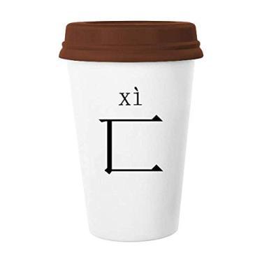 Imagem de Componente do personagem chinês, Canecas de Café, Canecao Vidro Bebendo Cerâmica, Tampa de Copo