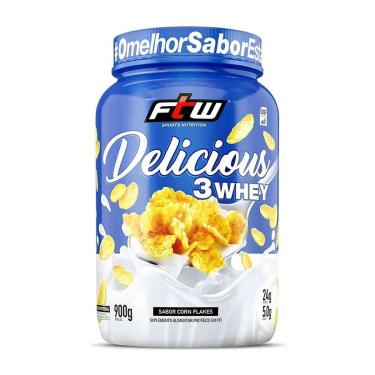 Imagem de DELICIOUS 3 WHEY 900 G - FTW (CORN FLAKES)-Unissex