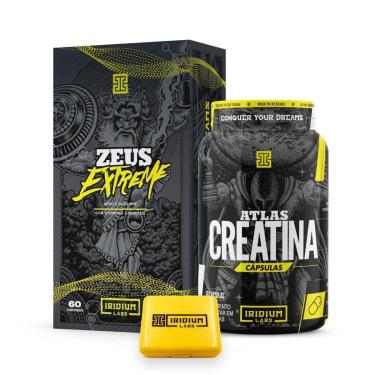 Imagem de Kit Zeus Extreme + Atlas Creatina 60 caps + Porta Cápsulas-Unissex