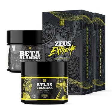 Imagem de Kit 2x Zeus Extreme + Atlas Creatina - 90g + Beta Alanina - Iridium Labs-Unissex