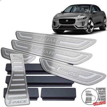 Imagem de Descanso Soleira Jaguar I-Pace 2019 2021 Prata Baixo Relevo
